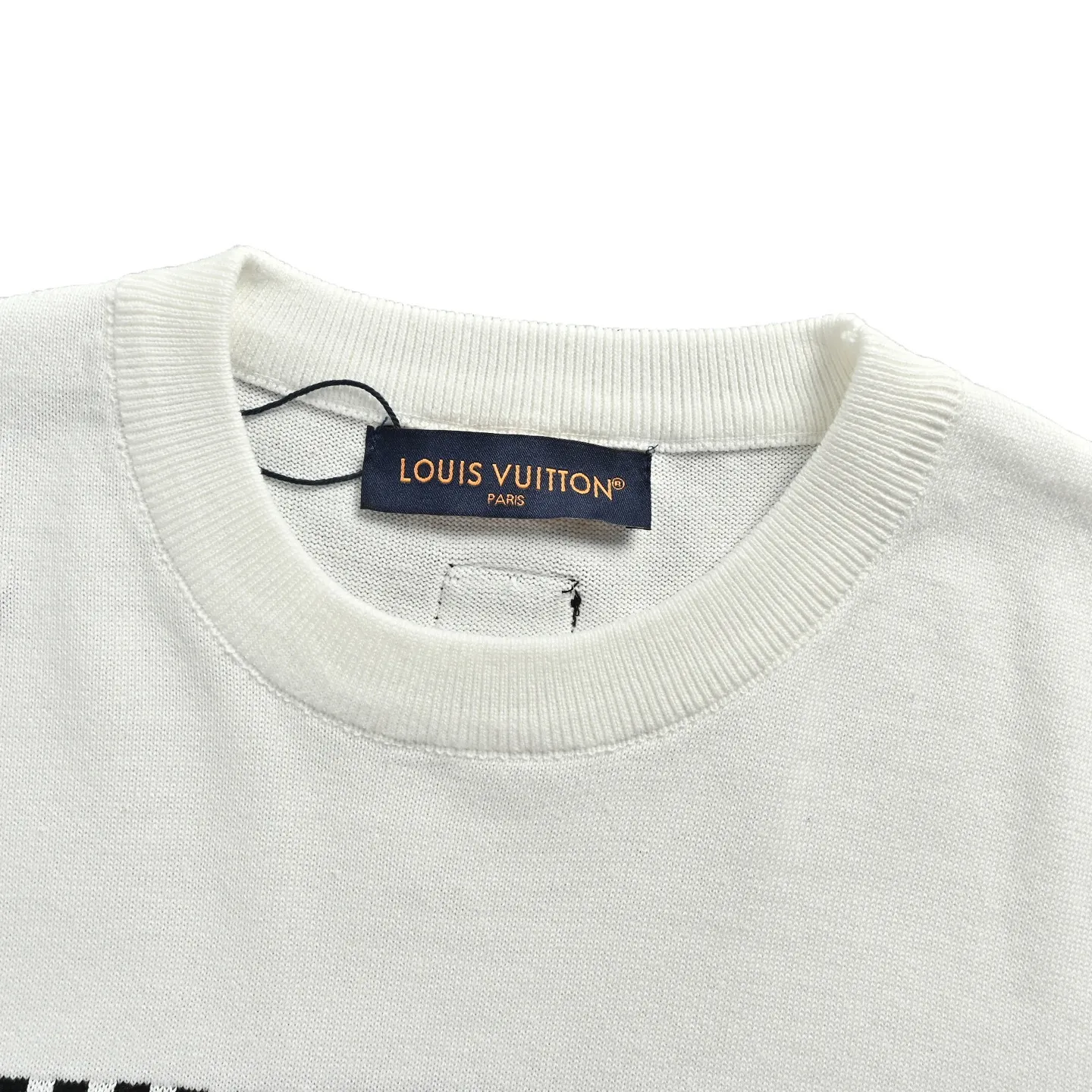 Louis Vuitton/Louis Vuitton geometric old flower jacquard knitted short sleeves